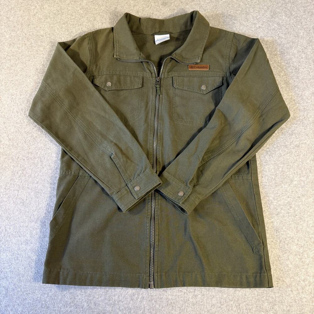 Columbia Green Cotton Heavyweight Jacket, Size L